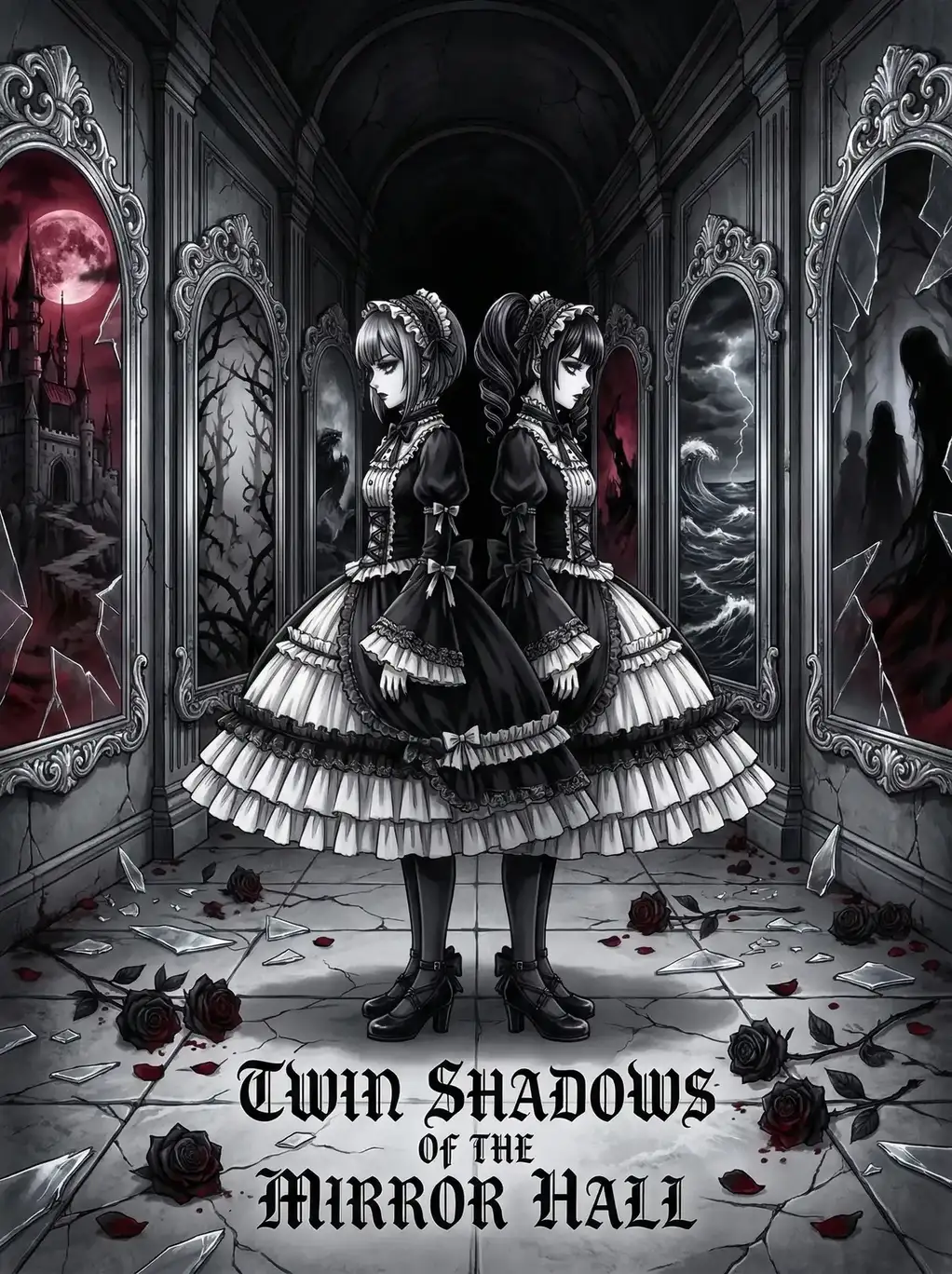 禁漫天堂 镜厅双影 暗黑哥特动漫封面