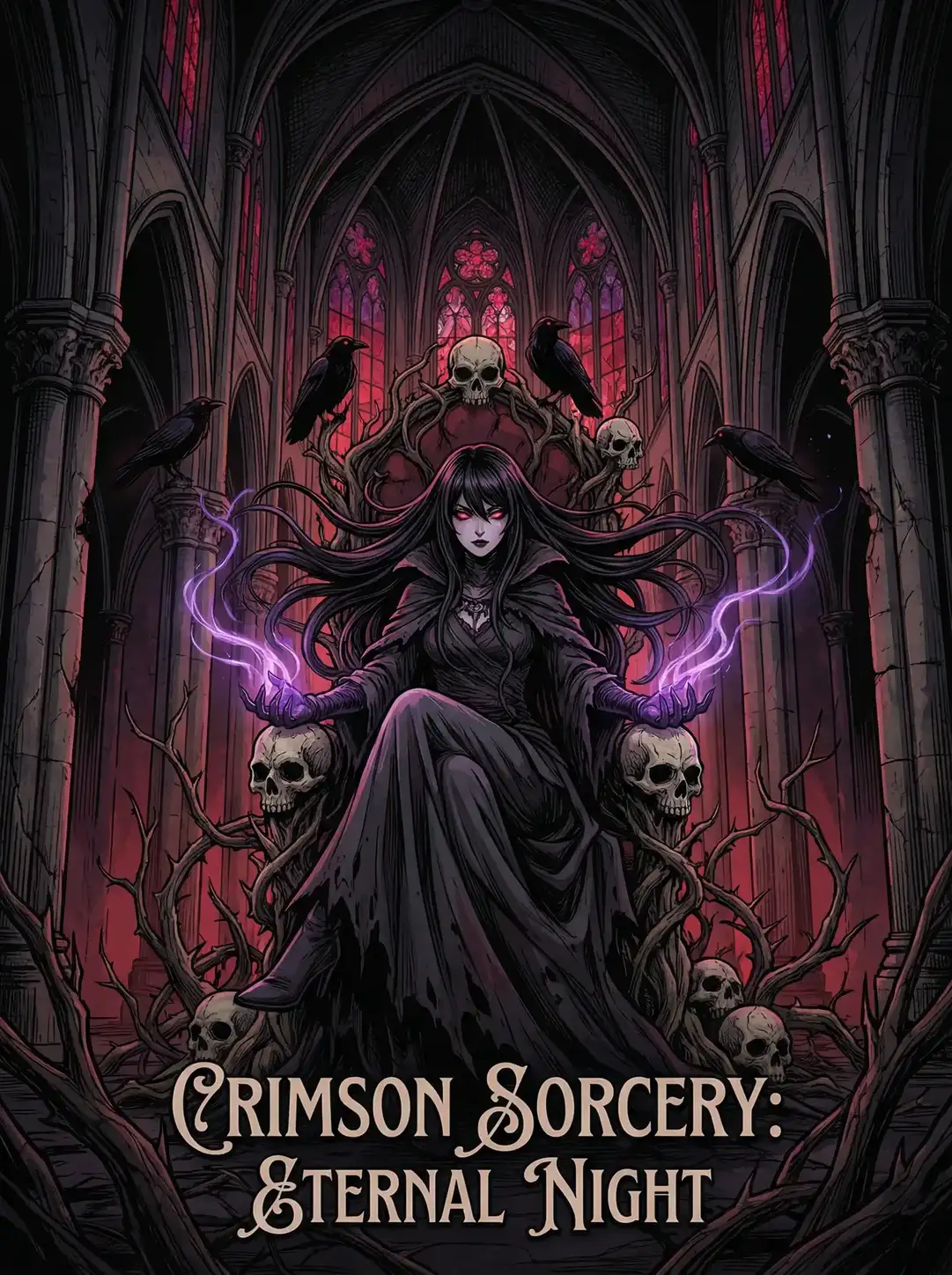 禁漫天堂 绯红魔典 暗黑哥特动漫封面